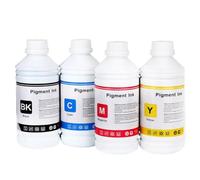 BritBolt Inchiostro pigmentato universale 4X1000ML BK C M Y resistente all'acqua compatibile con i modelli di stampante(KCMY-1bottle each)