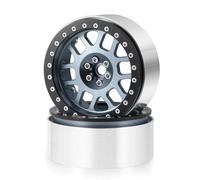 BritBolt Muoio per cerchioni a ruota per beadlock da 2,6 pollici compatibile con 1 10 RC Crawler come Wraith RB10 AXI03005 UTB AXI03000 AXI03004 e pneumatici di terreno di fango simili(Titanium 2PCS)