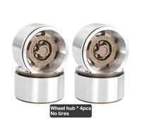 BritBolt Pneumatici in gomma da 1,9 pollici da 115 mm con della ruota compatibili per 1 10 modelli di auto crawler RC a 10 come TRX6 90046 e simili veicoli fuori strada(Yellow Wheel hub)