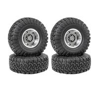 BritBolt Pneumatici in gomma da 1,9 pollici da 115 mm con della ruota compatibili per 1 10 modelli di auto crawler RC a 10 come TRX6 90046 e simili veicoli fuori strada(Grey 1set)