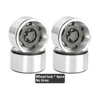 BritBolt Pneumatici in gomma da 1,9 pollici da 115 mm con della ruota compatibili per 1 10 modelli di auto crawler RC a 10 come TRX6 90046 e simili veicoli fuori strada(Grey Wheel hub)