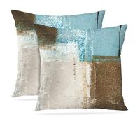 Britimes Federe per Cuscini Moderni per la Casa Art Decor 18 x 18 Pollici Set di 2 Federe per Cuscini Decorativi Astratti Pittura a Olio Federe p