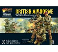 British Airborne Allied Paratroopers - 28mm Scale Plastic Miniatures for Bolt Ac