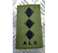 British Army Legali Services Als Verde Od Capitano 3 Pips Agente Mostrina -