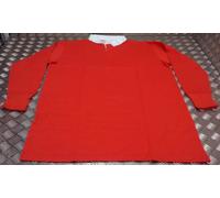 British Army Problema Rugby Maglia Camicia Colore Rosso Misura 1 S/M - Nuovo