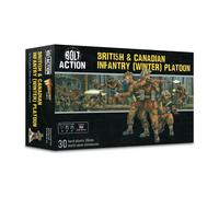 Warlord Games Plotone di fanteria britannica e canadese (inverno) - Miniature in plastica in scala da 28 mm per miniature Bolt Action altamente dettagliate della seconda guerra mondiale