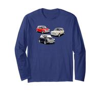 British Classic Cars - Mini Collezione Rossa Bianca e Blu Maglia a Manica