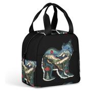 British Columbia Bear, borsa termica per il pranzo, a tenuta stagna, per lavoro, viaggi, attività all'aperto