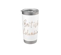 British Columbia Canada Vintage design elegante Bicchiere termico in acciaio inox doppia parete