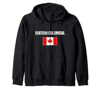 British Columbia Canadese Bandiera Canada Felpa con Cappuccio