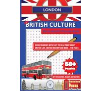 British Culture Word Search Puzzle Book: Word Searches with Easy to Read Print About British Life, British History and More | 6x9 inches, 110 Pages, ... for Vacations, Holidays and Free Times