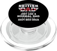 British Dad Just Like A Normal Dad For Daddy Fathers Day PopSockets PopGrip per MagSafe