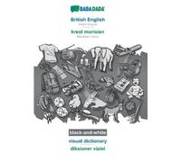 British English - kreol morisien, visual dictionary, BW (Tascabile)