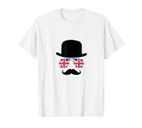 British Gentleman - Cappello a Bombetta, Motivo: aviatori Union Jack Maglietta