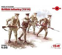 British Infantry 1914 (4 figures) 1:35 ICM35684 - icm modellismo