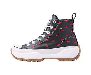 British Knights Kaya Mid Fly, Scarpe da Ginnastica Donna, Nero Labbra Rosse, 41 EU
