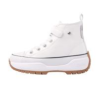 British Knights Kaya Mid Fly, Scarpe da Ginnastica, Weiss Schwarz, 34 EU