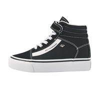British Knights Mack Mid Platform, Scarpe da Ginnastica Bambina, Schwarz Weiss, 28 EU