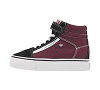 British Knights Mack Mid Platform, Scarpe da Ginnastica, Burgundy Leopard Black, 34 EU