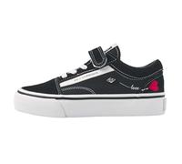 British Knights Mack Platform, Scarpe da Ginnastica, Schwarz Weiss Herz, 31 EU