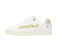 British Knights Mist, Scarpe da Ginnastica Donna, Bianco, Oro, Bianco Crema, 40 EU