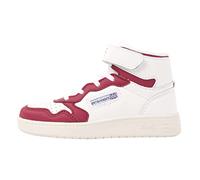 British Knights Noors Mid, Scarpe da Ginnastica, Bianco Rosso Caldo, 32 EU