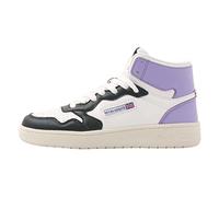 British Knights Noors Mid, Scarpe da Ginnastica Donna, Bianco Nero Viola, 37 EU