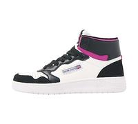 British Knights Noors Mid, Scarpe da Ginnastica Donna, Nero Bianco Rosa, 36 EU