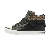 British Knights Roco, Scarpe da Ginnastica Donna, Nero Marrone Leopardo, 37 EU