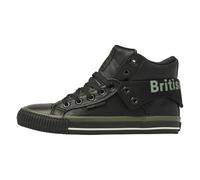 British Knights Roco - Sneaker a Collo Alto Uomo, Nero (Black/Khaki/White/Black 08), 45 EU
