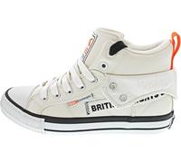 British Knights Roco Tag, Scarpe da Ginnastica, Bianco/Arancione Neon, 36 EU