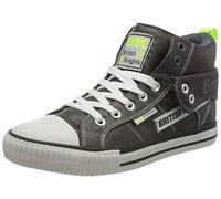 British Knights Roco Tag, Scarpe da Ginnastica Uomo, Grigio Scuro Giallo Fluo, 44 EU
