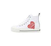 Sneakers alte da donna in tela con stampa British Knights Kaya Mid Blanc 37