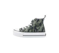 British Knights Kaya Mid, Scarpe da Ginnastica Bambina, Grün Camouflage Leopard, 29 EU