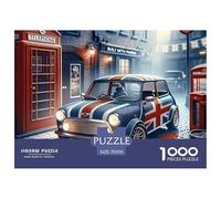 British Mini Car Sturdy Paper Material Great Brain Teaser, Suitable for Home Relaxation And Personal Hobby Time 70x50cm/1000pcs