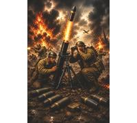 British Mortar Crew WW2 Notebook, Military History Gift, Remembrance - 120 Lined Pages 6 x 9: Inspired by the teamwork, courage and determination of Britain's World War II mortar crews