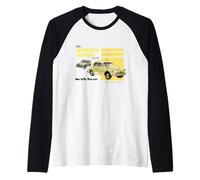 British Motor Heritage Morris Minor 1000 Auto familiare retrò Maglia con Maniche Raglan