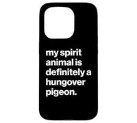 British My Spirit Animal Is Definitely A Hungover Pigeon Custodia per iPhone 15 Pro