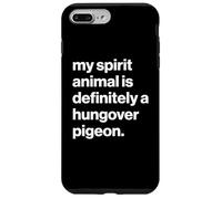 British My Spirit Animal Is Definitely A Hungover Pigeon Custodia per iPhone 7 Plus/8 Plus