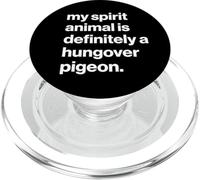 British My Spirit Animal Is Definitely A Hungover Pigeon PopSockets PopGrip per MagSafe