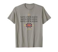 British Patriot Britain Supporto E Proteggi Salva I Nostri Bambini Maglietta