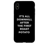 British Phrase All Downhill After The First Roast Potato Custodia per iPhone XS Max