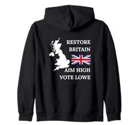 British Pride Britain UK Patriots Regno Unito Aim High GB Felpa con Cappuccio