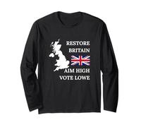British Pride Britain UK Patriots Regno Unito Aim High GB Maglia a Manica