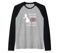 British Pride Britain UK Patriots Regno Unito Aim High GB Maglia con Maniche Raglan