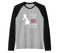 British Pride Britain UK Patriots Regno Unito Rupert Lowe Maglia con Maniche Raglan