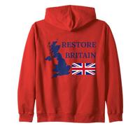 British Pride Restore Britain UK Patriots Regno Unito GB Felpa con Cappuccio