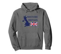 British Pride Restore Britain UK Patriots Regno Unito GB Felpa con Cappuccio
