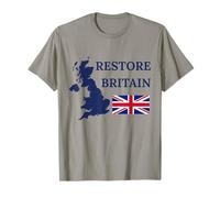 British Pride Restore Britain UK Patriots Regno Unito GB Maglietta