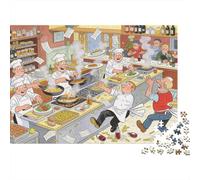 British Pub Cucina Orario di punta Puzzle in Legno Impermeabile DIY Puzzles Da 1000 Pezzi Regali Per Adulti Divertenti Per Decorazioni Domestiche